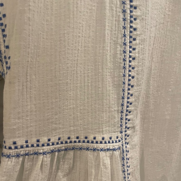 Madewell Embroidered Crewneck Folk Top Size Small - Picture 8 of 9